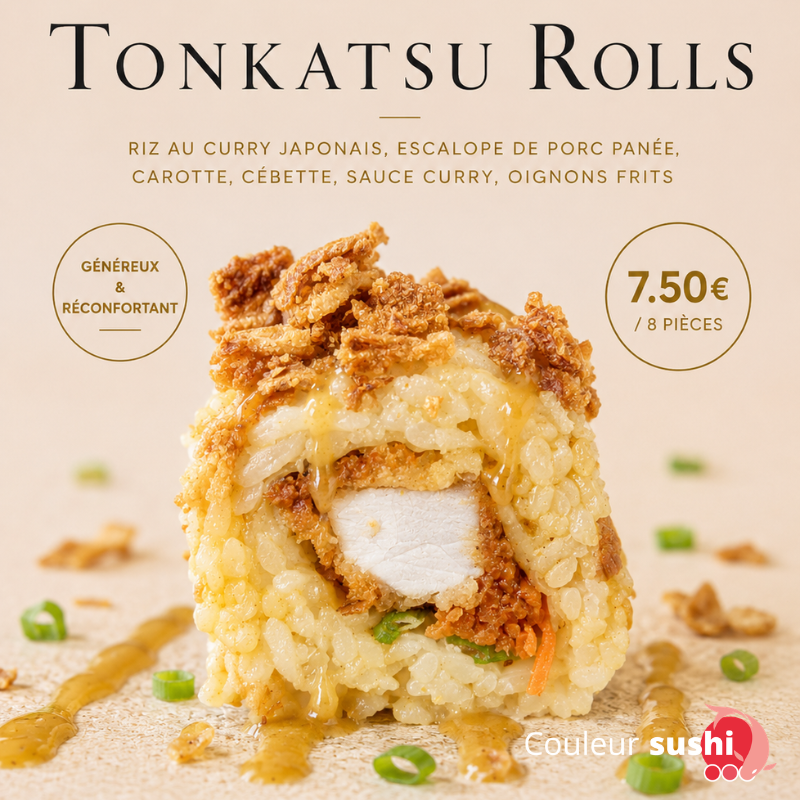 La suggestion de juin le "Tonkastu rolls"